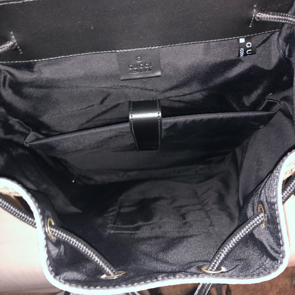 Monogram GG Black/Brown bookbag - Picture 6 of 8